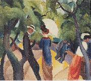 August Macke Promenade oil